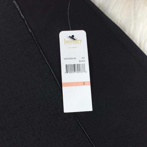 Laundry by Shelli Segal Mixed Panel Fabric Skirt 2 - Picture 4 of 8